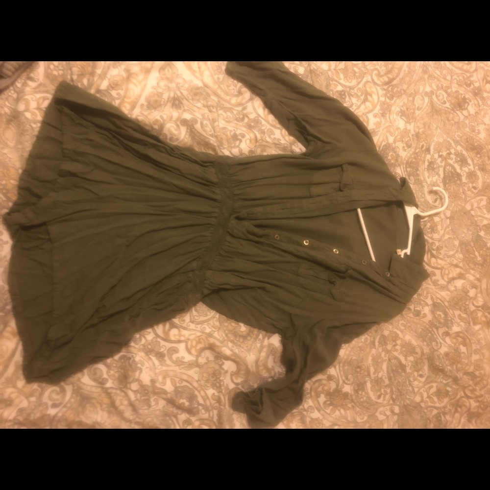 Olive green romper